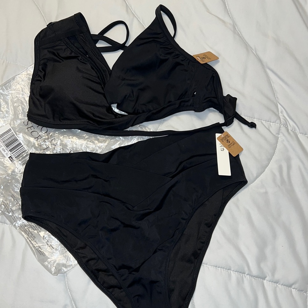 PINK black two piece